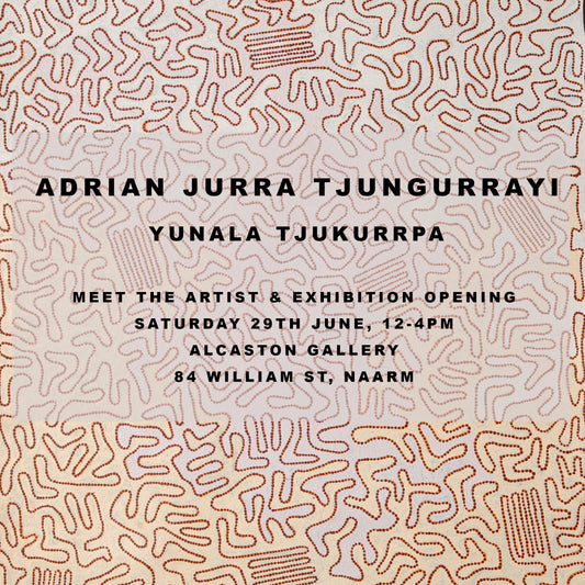 Adrian Jurra Tjungurrayi, 'Yunala Tjukurrpa' at Alcaston Gallery (Naarm), 26th June - 11th July 2024